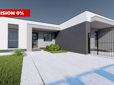 COMISION 0% Duplex 4 camere, Sacalaz - Arhitectura contemporana, corp decalat